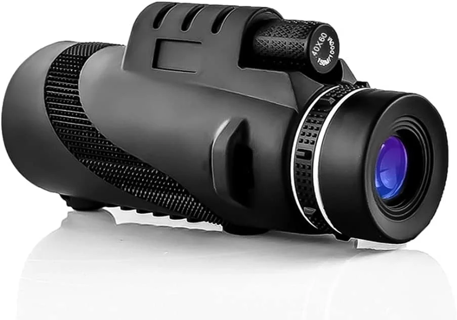 تک چشمی 40×60 قدرت بالا، تک چشمی با کیفیت و قابل حمل و جمع و جور برای تماشای پرندگان، شکار، کمپینگ، مسافرت و مسابقات ورزشی