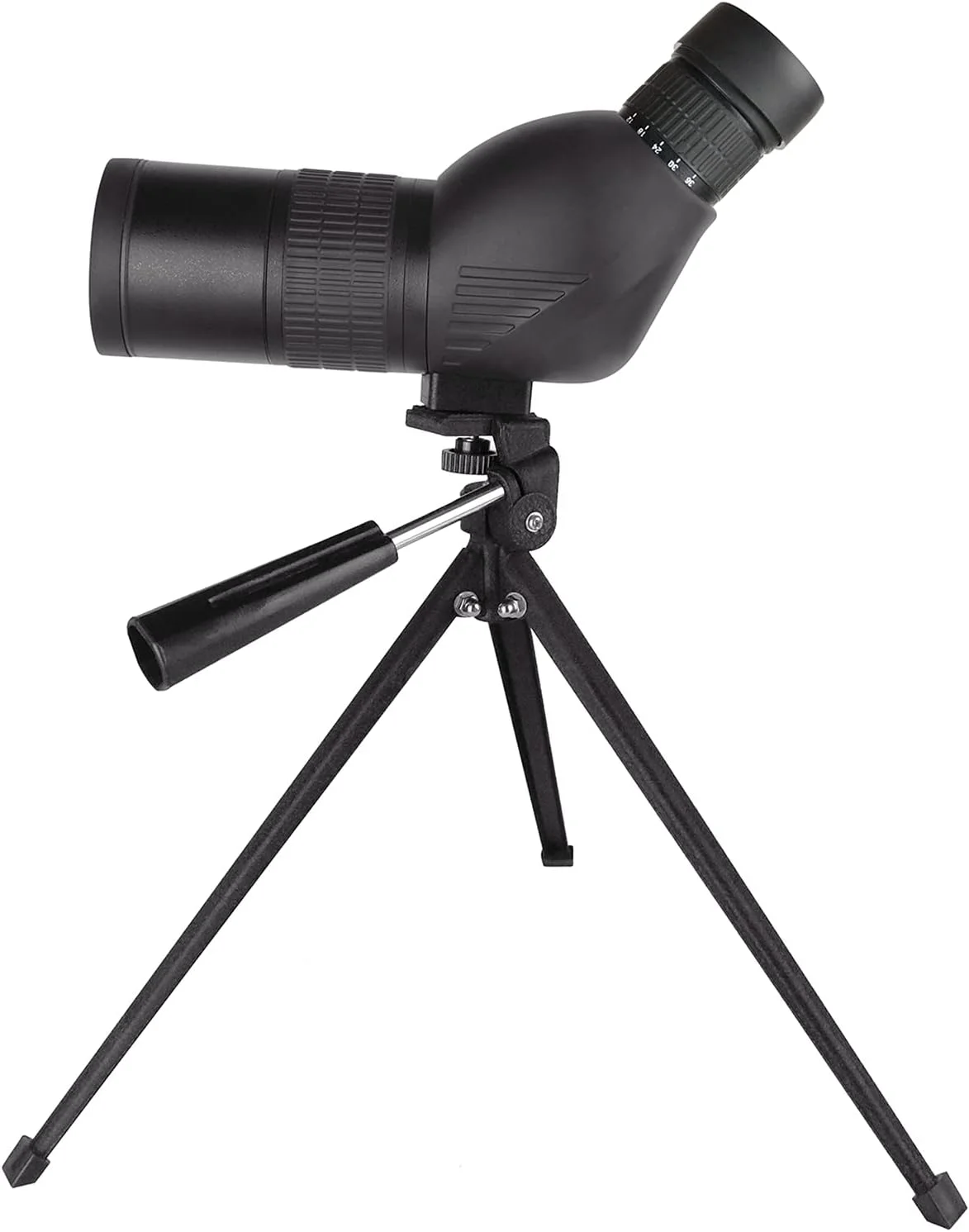 تلسکوپ دیدبانی با تک چشمی HD قابل حمل با زوم 12X-36X، چشمی مستقیم یا زاویه دار برای تماشای پرندگان، حیات وحش و مناظر