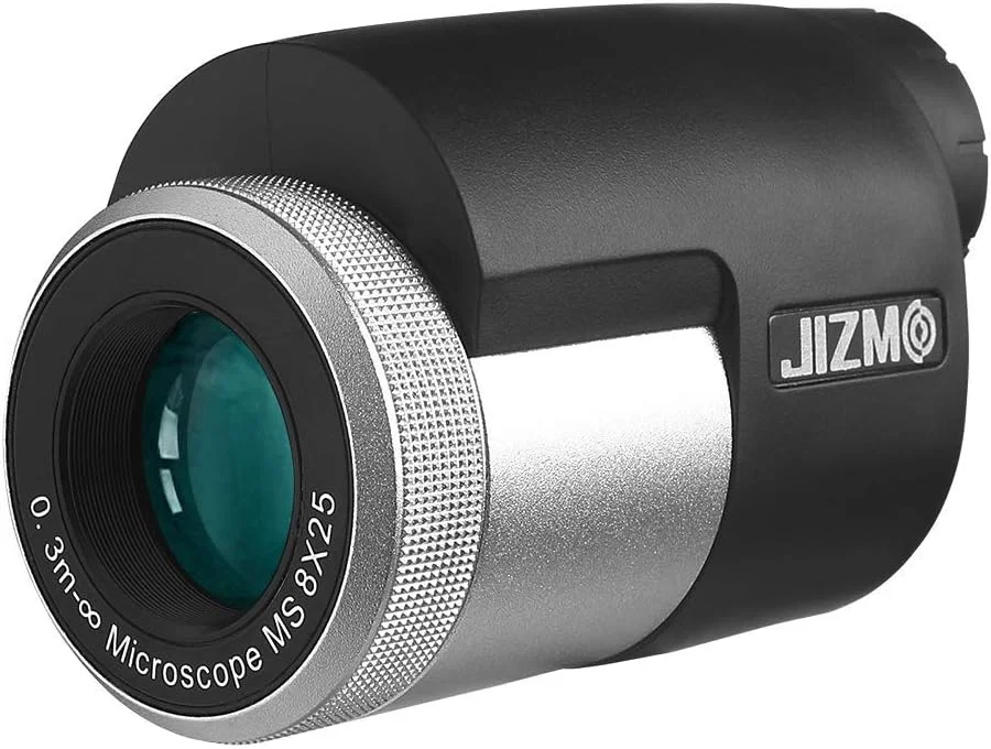 تلسکوپ تک چشمی 8x25 با کیفیت بالا، فوکوس نزدیک 30 سانتی متر، لنزهای اپتیکی چند لایه BAK4، تک چشمی دید گسترده برای تماشای پرندگان، مسافرت و رویدادهای ورزشی