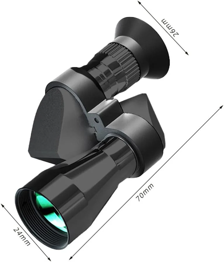 تلسکوپ تک چشمی جمع و جور قابل حمل، منشور BAK4 و لنز با پوشش سبز FMC به همراه گیره تلفن همراه برای تماشای پرندگان، ماهیگیری، مسافرت و گشت و گذار