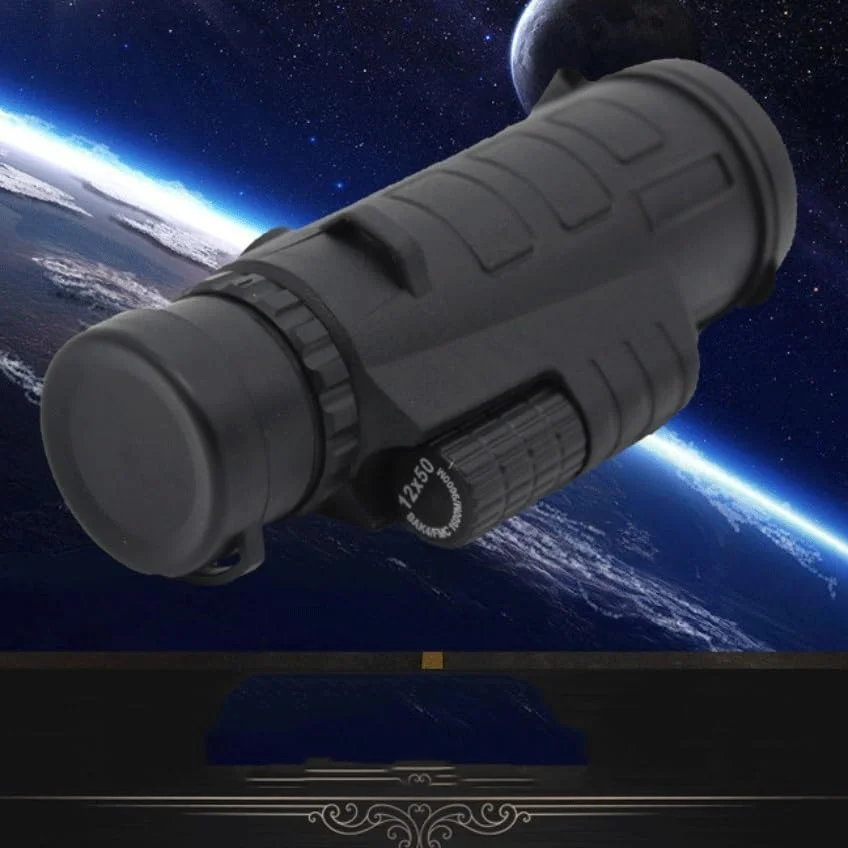 تلسکوپ تک چشمی قابل حمل 12 × 50 با بزرگنمایی بالا مناسب فضای باز