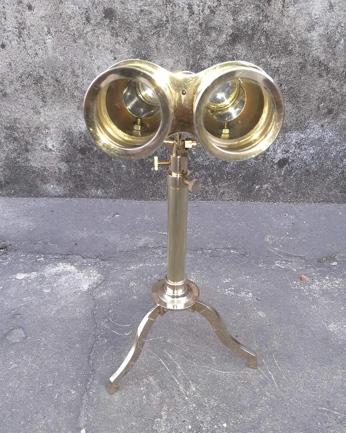 دوربین دوچشمی برنجی 8X با پایه، سبک عتیقه تمام برنجی، دوربین تک چشمی با پایه تلسکوپ