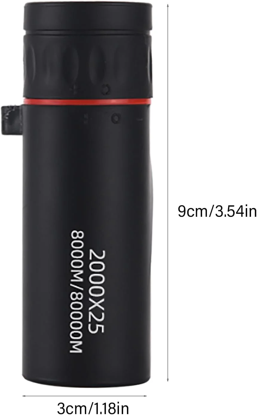 تک چشمی 2000x24، تک چشمی سبک وزن با آداپتور تلفن، تک چشمی کوچک