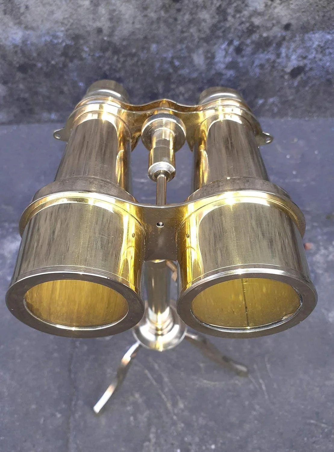 دوربین دوچشمی برنجی 8X با پایه، سبک عتیقه تمام برنجی، دوربین تک چشمی با پایه تلسکوپ