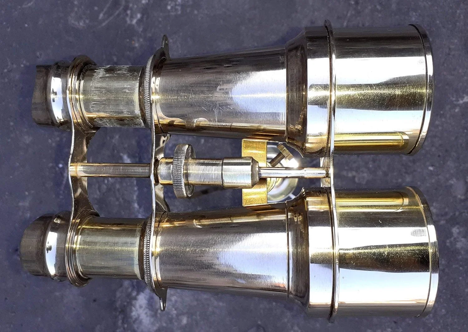 دوربین دوچشمی برنجی 8X با پایه، سبک عتیقه تمام برنجی، دوربین تک چشمی با پایه تلسکوپ