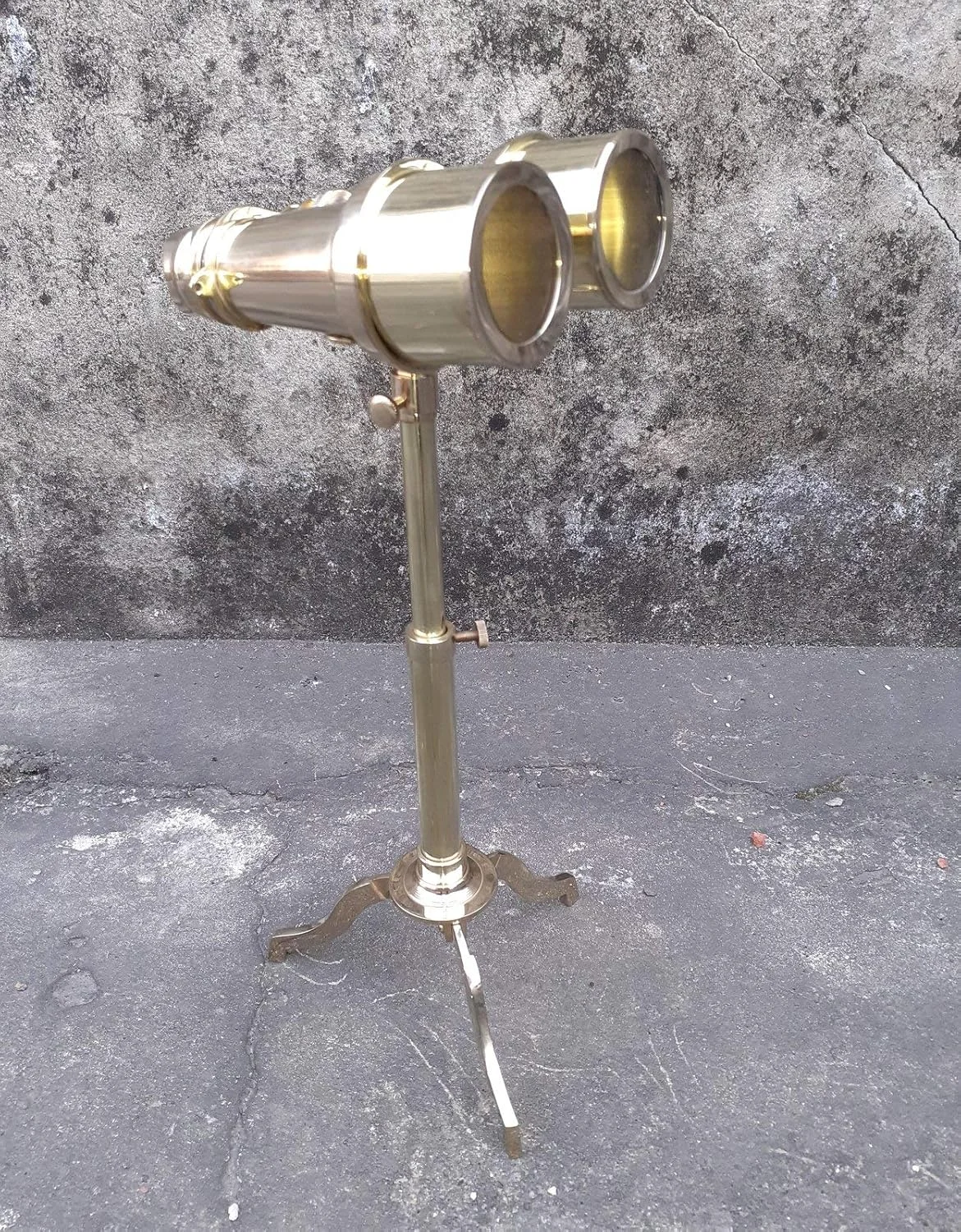 دوربین دوچشمی برنجی 8X با پایه، سبک عتیقه تمام برنجی، دوربین تک چشمی با پایه تلسکوپ