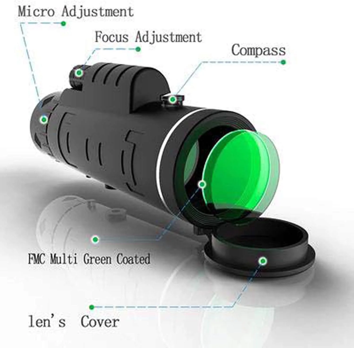 تلسکوپ تک چشمی قدرتمند برای بزرگسالان، تلسکوپ تک چشمی 40x60 با قدرت بالا به همراه نگهدارنده تلفن هوشمند، دوربین شکاری ضد آب تلسکوپ تک چشمی قدرتمند برای بزرگسالان، تلسکوپ تک چشمی 40x60 با قدرت بالا به همراه نگهدارنده تلفن هوشمند، دوربین شکاری ضد آب