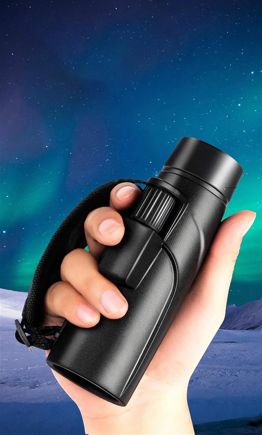 تلسکوپ تک چشمی قابل حمل 10x42 با وضوح بالا و بزرگنمایی زیاد برای بزرگسالان، تلسکوپ دستی با پوشش پهن باند مناسب برای تماشا و پیاده روی، مناسب برای تماشای پرندگان بزرگسال