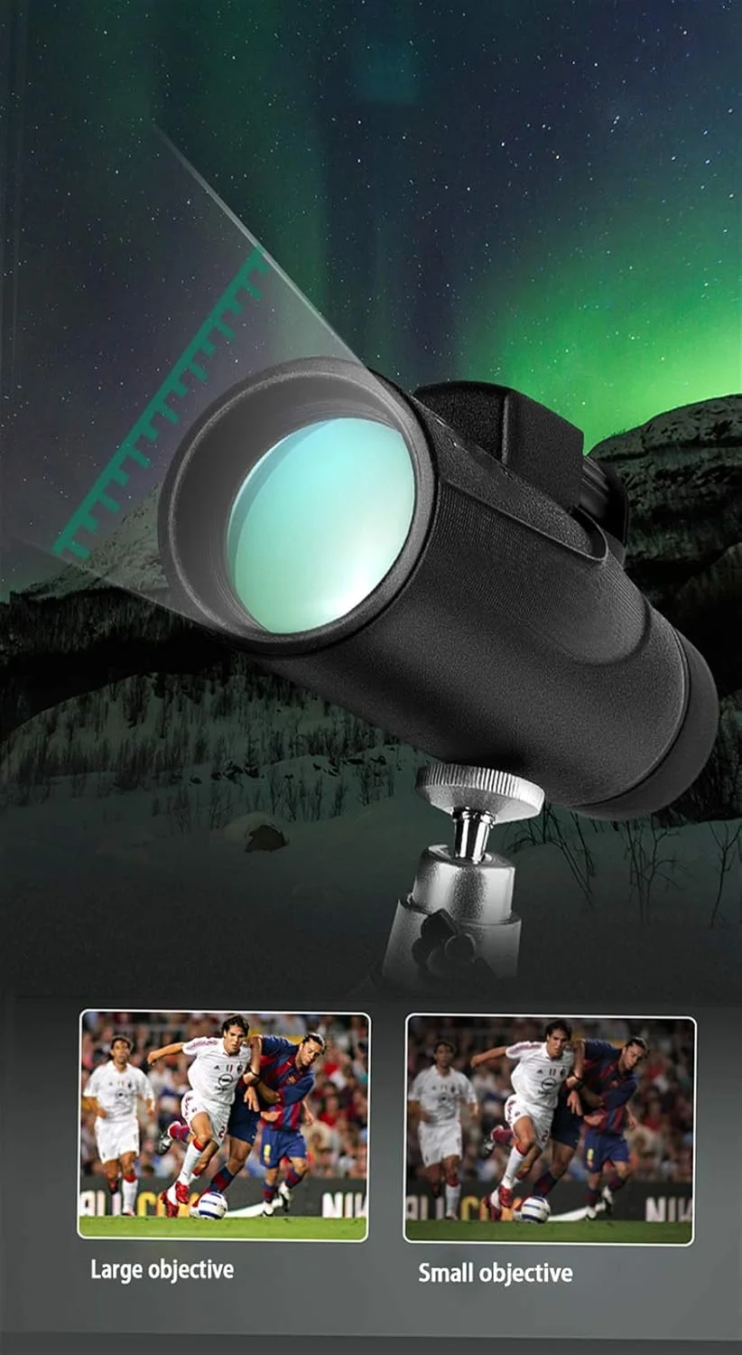 تلسکوپ تک چشمی قابل حمل 10x42 با وضوح بالا و بزرگنمایی زیاد برای بزرگسالان، تلسکوپ دستی با پوشش پهن باند مناسب برای تماشا و پیاده روی، مناسب برای تماشای پرندگان بزرگسال