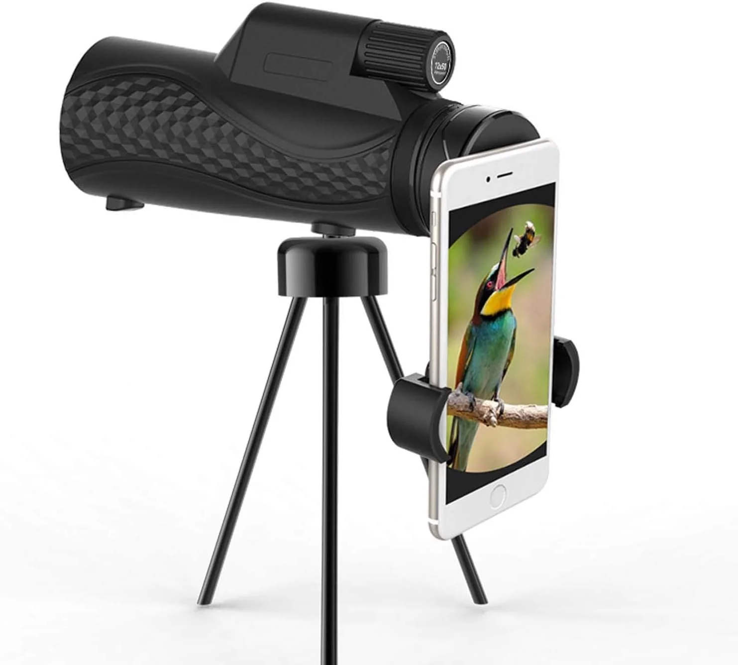 تلسکوپ تک چشمی قدرتمند برای بزرگسالان، 10X42، تک چشمی با کیفیت بالا برای تماشای پرندگان به همراه پایه