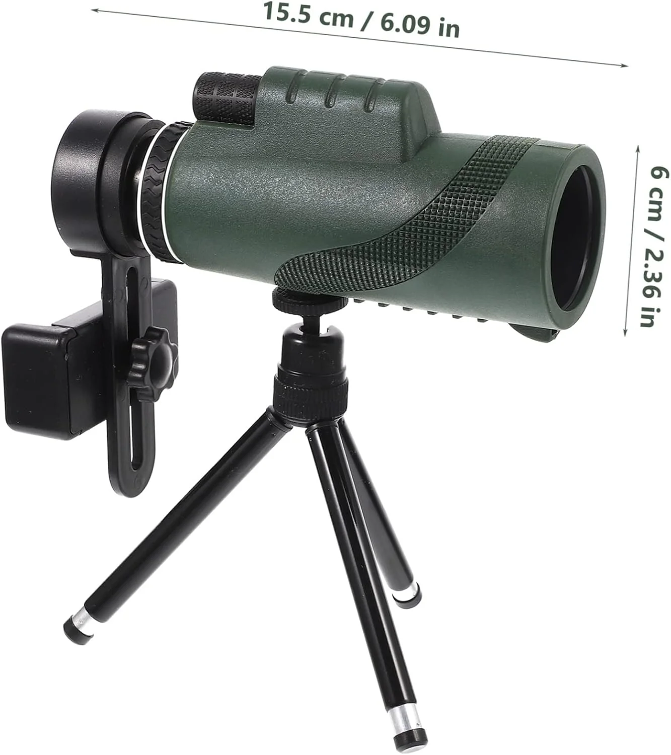 تلسکوپ تک چشمی DOITOOL با نگهدارنده تلفن هوشمند، سه پایه، جمع و جور و قابل حمل برای تماشای پرندگان، پیاده روی، کمپینگ و ماجراجویی در فضای باز