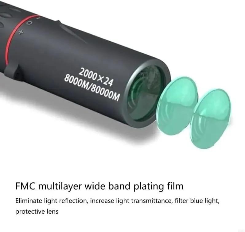 تلسکوپ تک چشمی فشرده و پرقدرت - بزرگنمایی 8 برابر، سبک و قابل حمل برای پیاده روی، تماشای پرندگان، ستاره نگری و هدایای کاوش در فضای باز