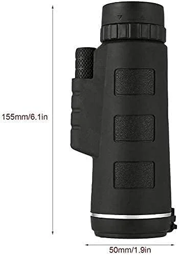 تلسکوپ منوچشمی قابل حمل 40X60 با زاویه دید گسترده و وضوح فوق العاده به همراه قطب نما، گیره تلفن و سه پایه مناسب فعالیت های خارج از منزل