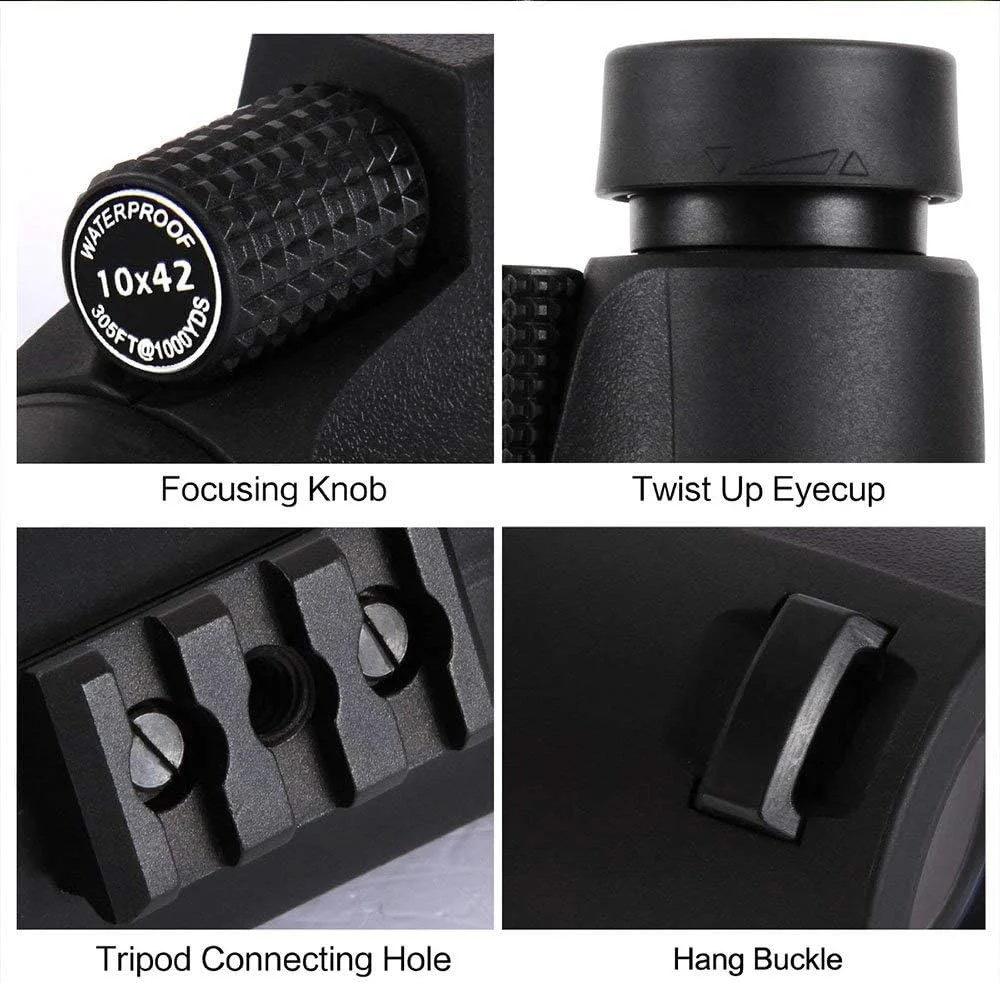 تلسکوپ تک چشمی 8X42 با منشور Bak4 مناسب کمپینگ و ضد آب