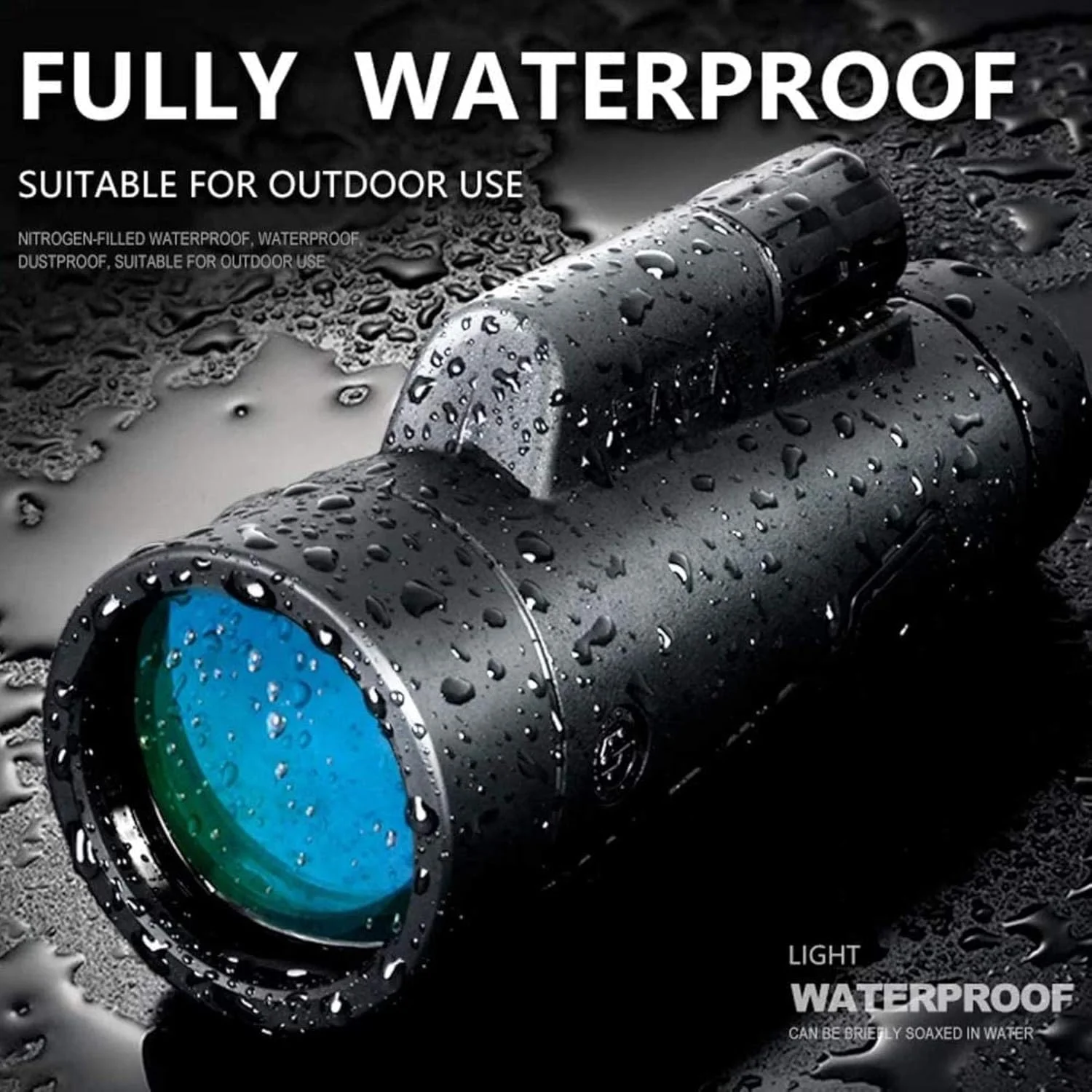 تلسکوپ تک چشمی قدرتمند 12x50 با منشور BAK4 و لنز FMC، مناسب برای ماجراجویی