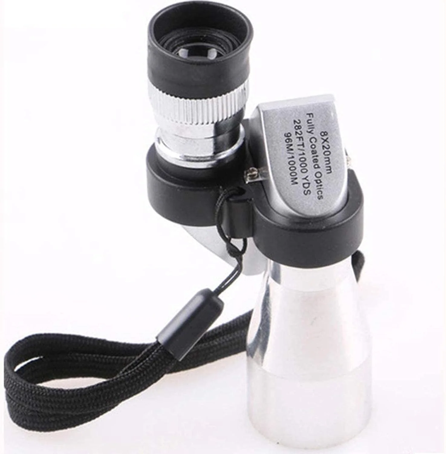 تک چشمی جیبی کوچک قابل حمل 8x20 با قدرت بالا و کیفیت HD به همراه نگهدارنده تلفن هوشمند، مناسب برای تماشا پرندگان در نور کم