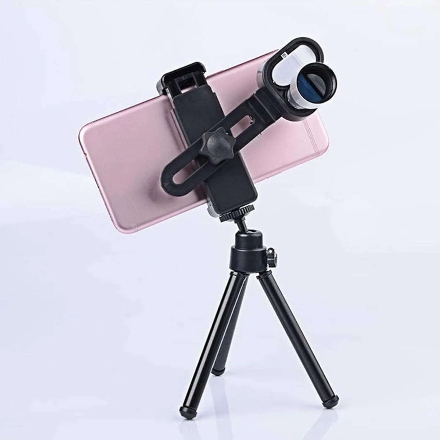 تک چشمی جیبی کوچک قابل حمل 8x20 با قدرت بالا و کیفیت HD به همراه نگهدارنده تلفن هوشمند، مناسب برای تماشا پرندگان در نور کم