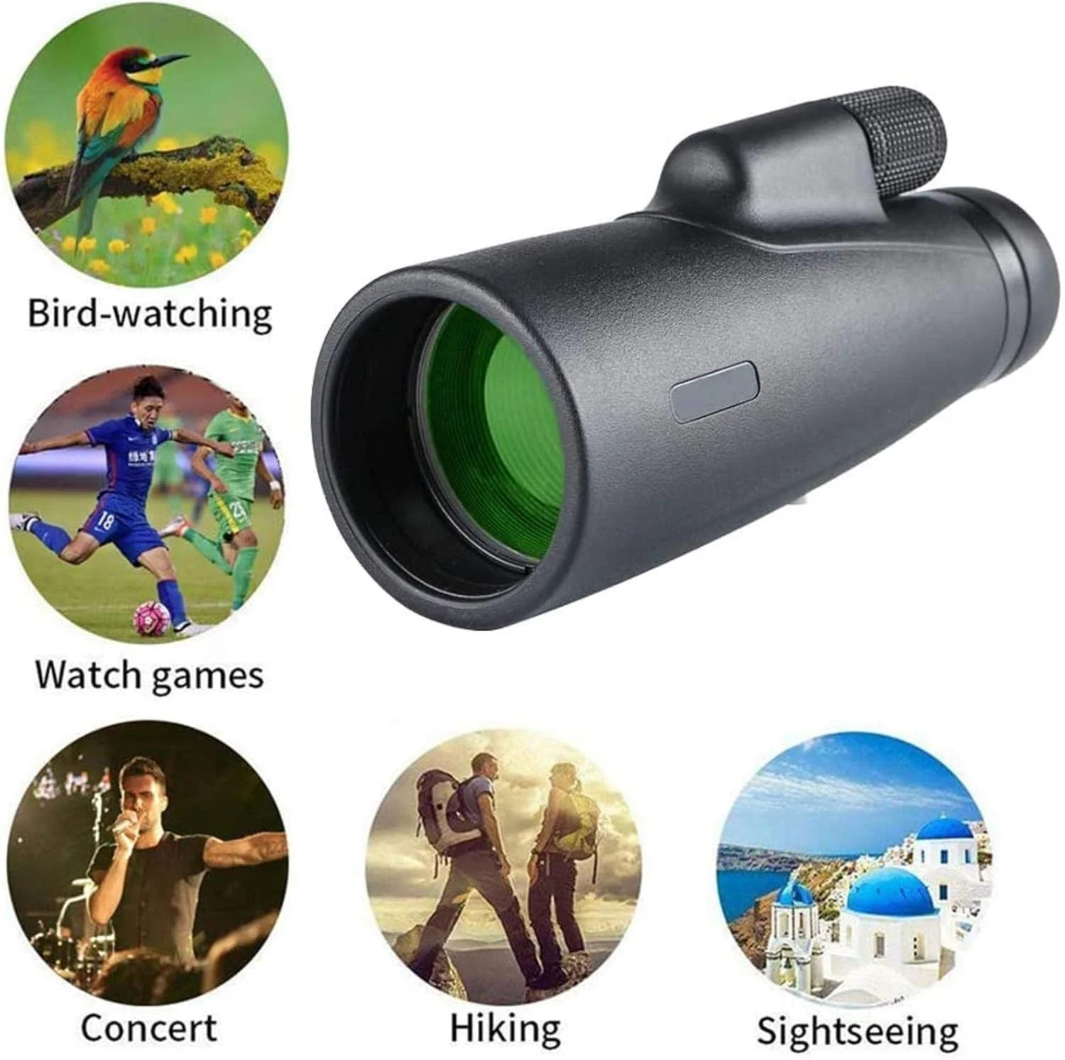 تک چشمی 12x50 با منشور BAK4 با قدرت بالا، لنز FMC، جمع و جور، ضد آب برای تماشای پرندگان، گشت و گذار و مسافرت