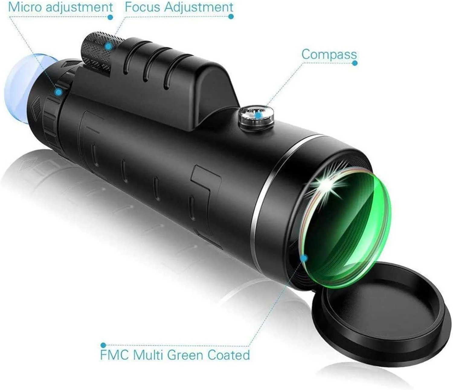 تلسکوپ تک چشمی سوپر پاور 40X60 HD با نگهدارنده تلفن، سه پایه تلسکوپی، ضد آب، منشور BAK4 شفاف برای تماشای پرندگان، کمپینگ و مسابقات تلسکوپ تک چشمی سوپر پاور 40X60 HD با نگهدارنده تلفن، سه پایه تلسکوپی، ضد آب، منشور BAK4 شفاف برای تماشای پرندگان، کمپینگ و مسابقات