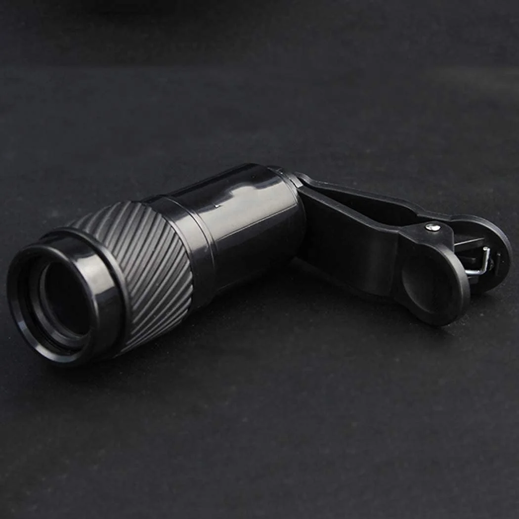 تک چشمی کوچک قابل حمل 8x21 با قدرت بالا و ضد آب به همراه گیره نگهدارنده تلفن، منشور BAK4، تلسکوپ با فوکوس دوگانه برای کمپینگ، مسافرت و شکار