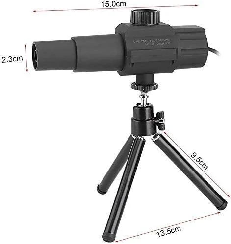 تلسکوپ تک چشمی دیجیتال USB با زوم 70X و لنز دوربین 2 مگاپیکسلی با کیفیت HD و قابلیت تشخیص حرکت هوشمند به همراه سه پایه تلسکوپ تک چشمی دیجیتال USB با زوم 70X و لنز دوربین 2 مگاپیکسلی با کیفیت HD و قابلیت تشخیص حرکت هوشمند به همراه سه پایه