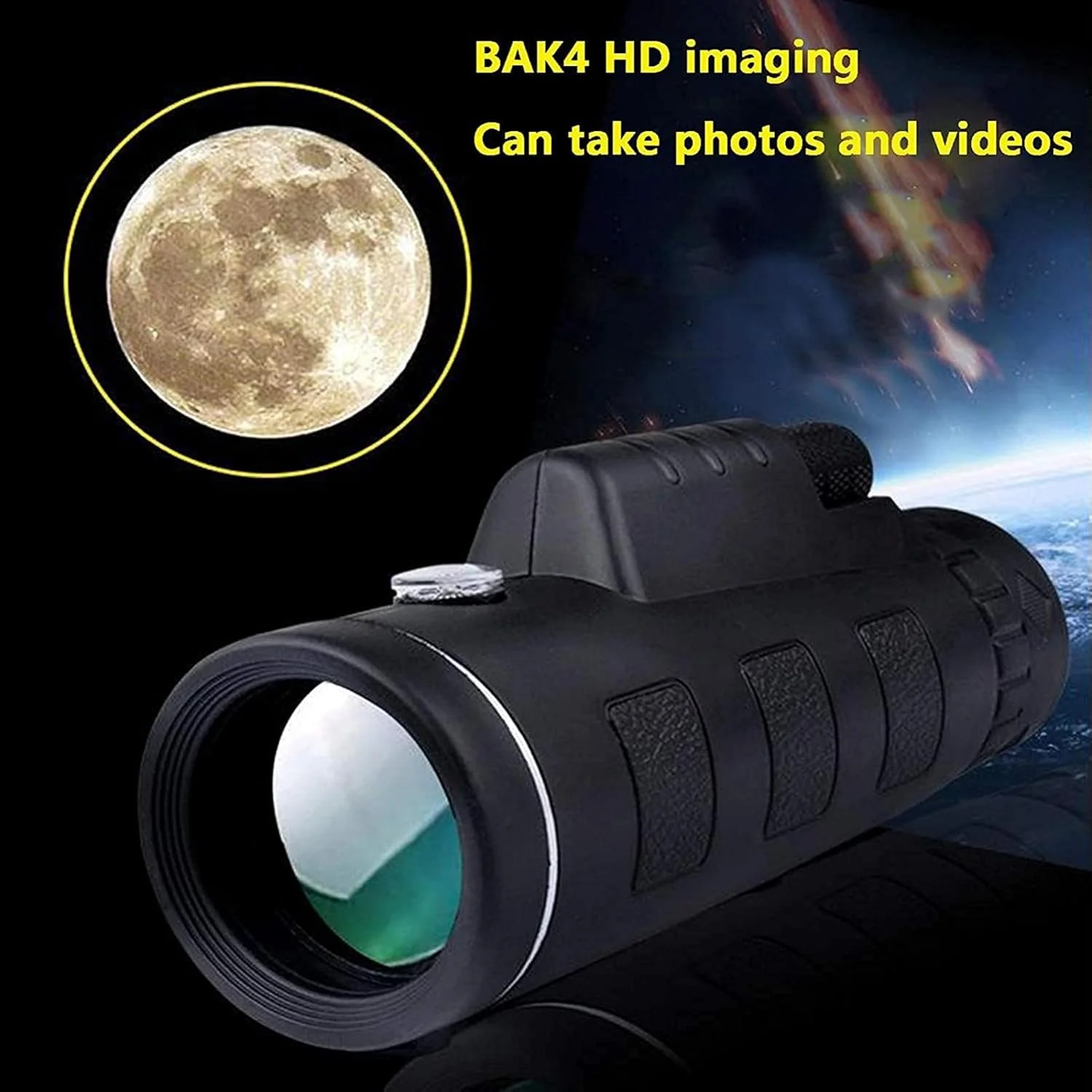 تلسکوپ تک چشمی 10x52 قابل حمل و ضد آب برای پرنده نگری و تماشای مناظر با منشور Bak4