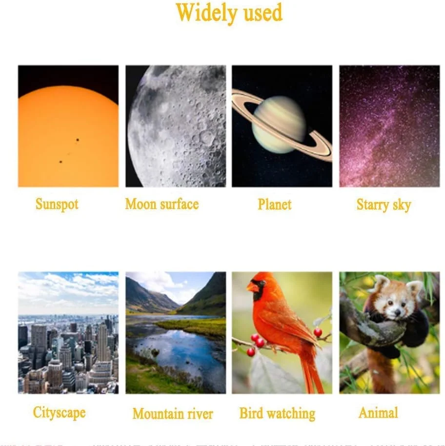 تلسکوپ تک چشمی 2060X80 با منشور Bak4 قدرتمند به همراه سه پایه، ایده آل برای حیات وحش و کنسرت های فضای باز (آبی/سفید)