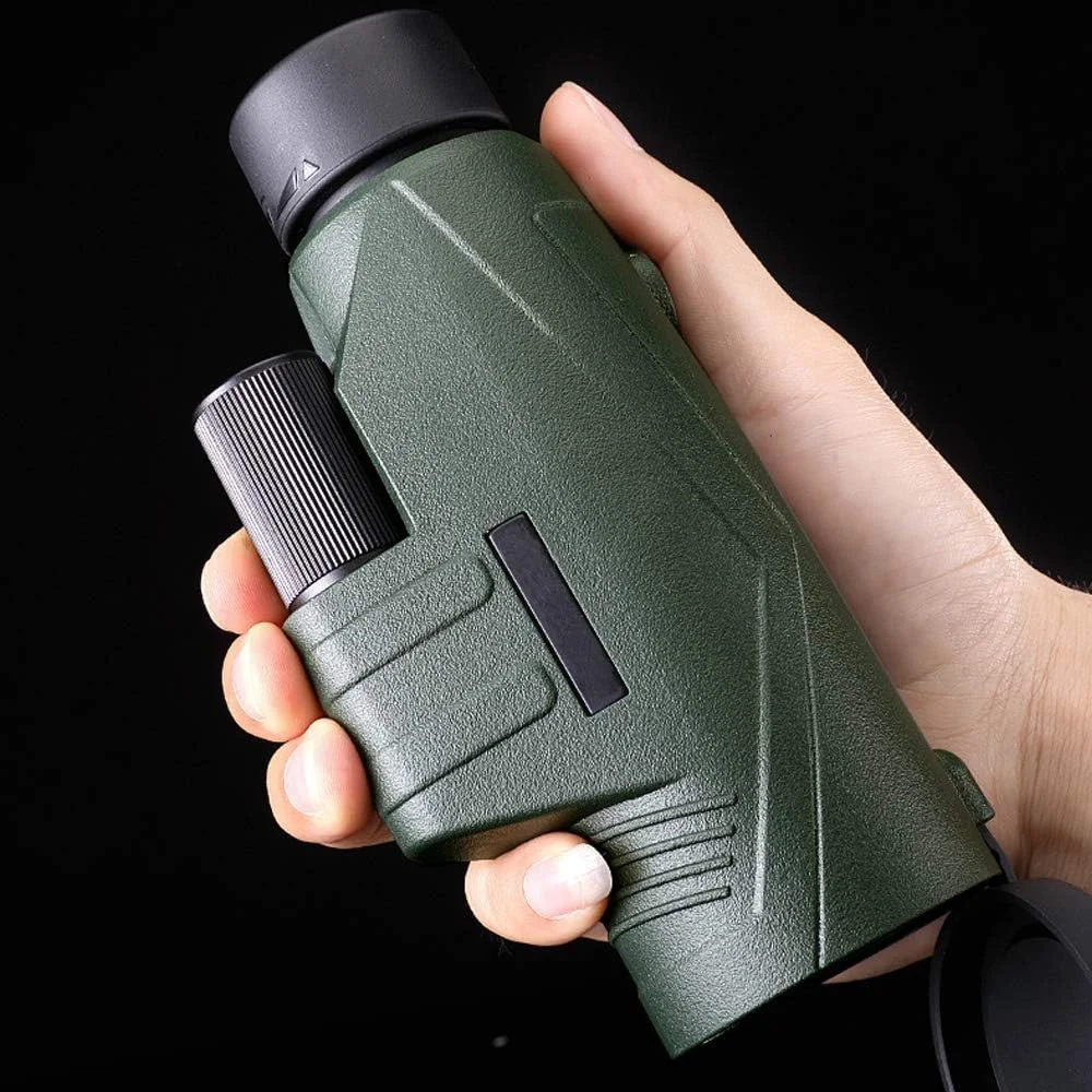 تلسکوپ تک چشمی 10x42 HD، تلسکوپ تک چشمی فشرده با منشور BAK4 ضد آب و لنز FMC، به همراه آداپتور تلفن هوشمند برای تماشای پرندگان، تئاتر و کنسرت