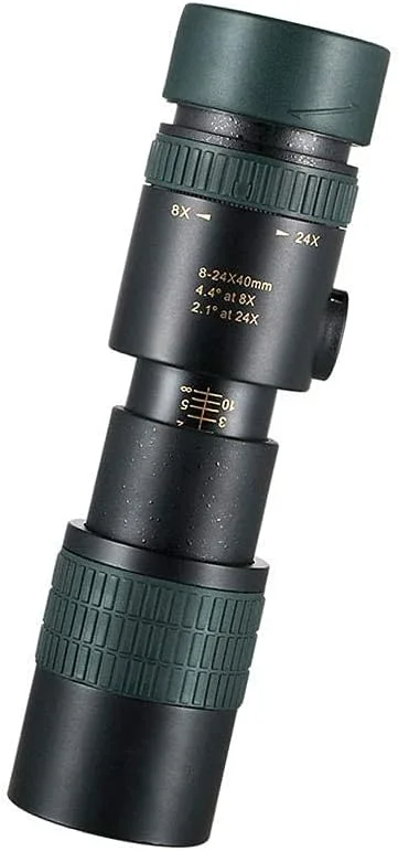 تلسکوپ مونوکولار زوم 8-24x30، مونوکولار فشرده با منشور BAK4 دید در شب و لنز FMC، به همراه آداپتور تلفن هوشمند و سه پایه، مناسب بزرگسالان، کودکان، تماشای پرندگان، مسافرت و دیدن مناظر تلسکوپ مونوکولار زوم 8-24x30، مونوکولار فشرده با منشور BAK4 دید در شب و لنز FMC، به همراه آداپتور تلفن هوشمند و سه پایه، مناسب بزرگسالان، کودکان، تماشای پرندگان، مسافرت و دیدن مناظر