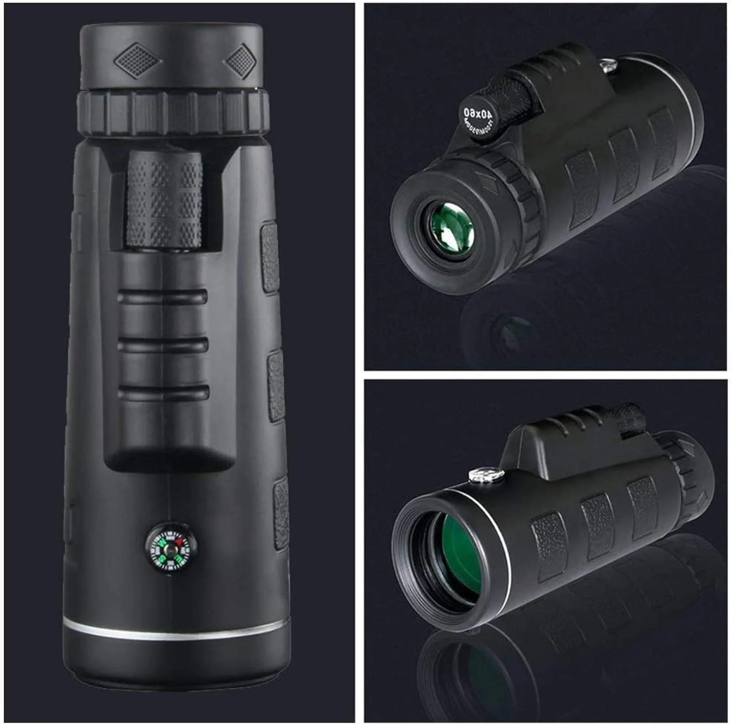 تلسکوپ تک چشمی 40X60 با قدرت بالا، ضد آب به همراه گیره تلفن و سه پایه برای تلفن همراه، مناسب برای تماشای پرندگان