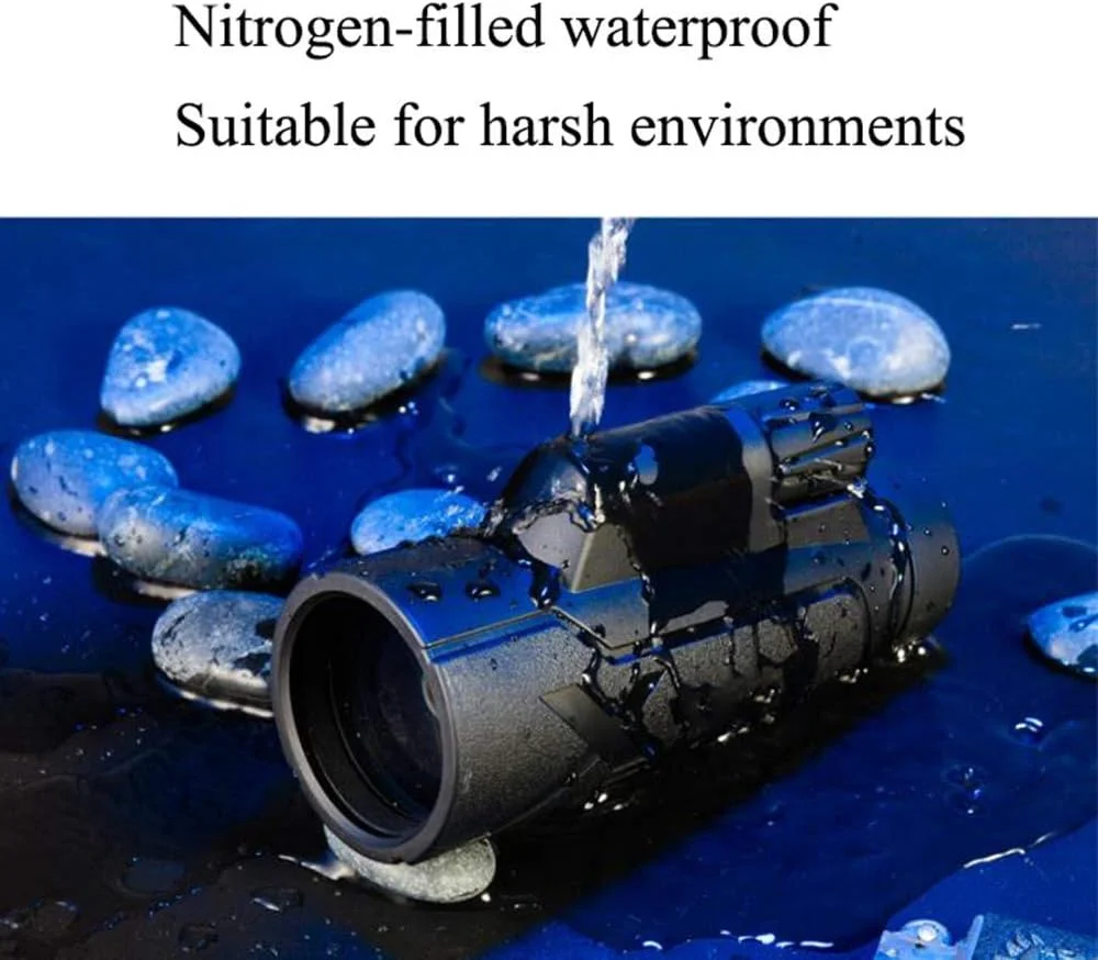 تلسکوپ تک چشمی اپتیکال HD قابل حمل فضای باز، زاویه دید عریض، میدان دید بزرگ، فوکوس چرخشی، دید در شب، پر شده با نیتروژن، ضد آب، مناسب تماشای پرندگان و کنسرت