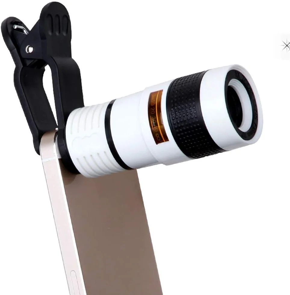 تلسکوپ تک چشمی فشرده 10X22 جیبی مونو با قابلیت دیدن مناظر برای تماشای پرندگان، شکار، کمپینگ، پیاده روی، گلف، کنسرت، نظارت، تلسکوپ کاربردی فضای باز (سفید)