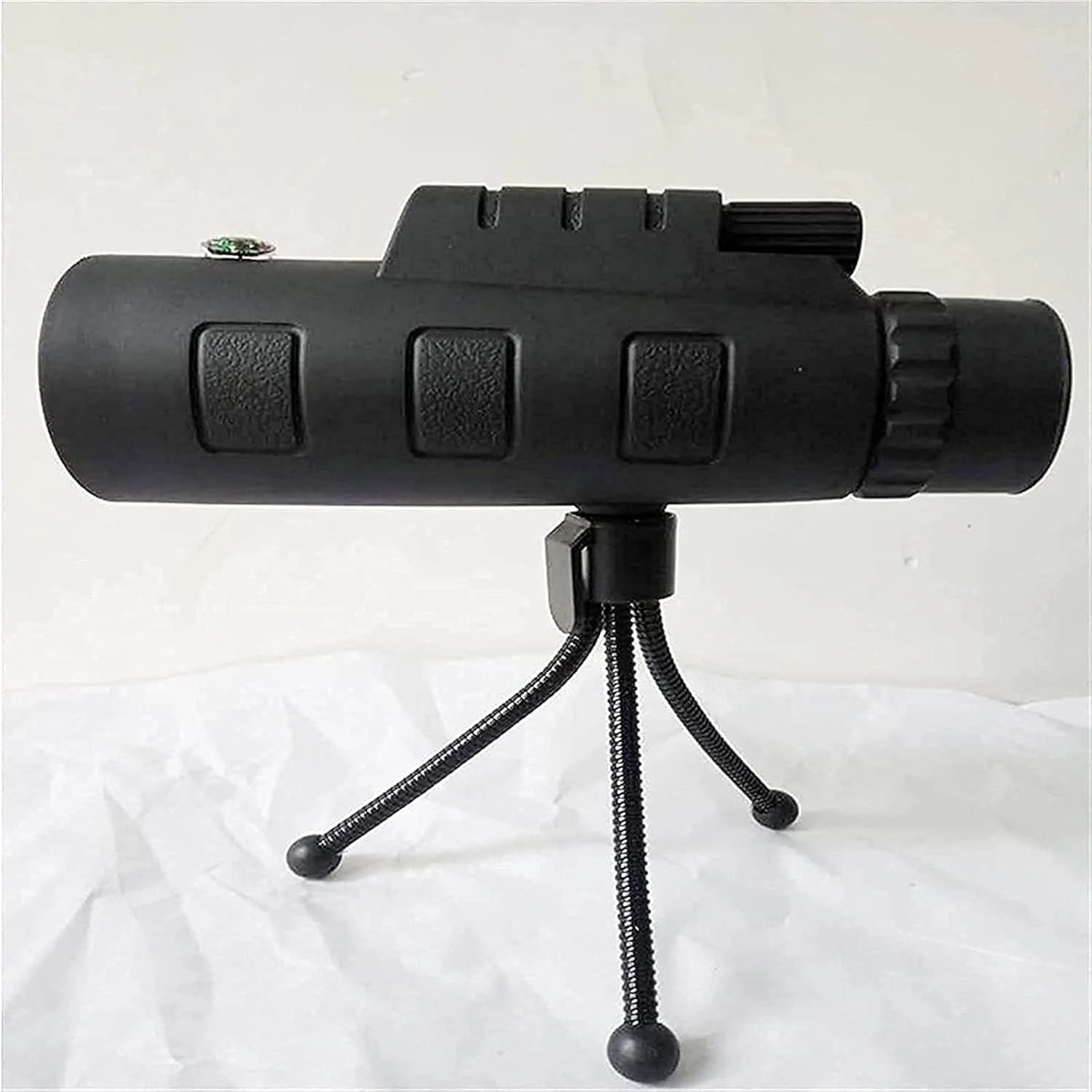 تلسکوپ تک چشمی یونیورسال 40 * 60 با وضوح بالا، بزرگنمایی زیاد، تلسکوپ تک چشمی قطب نما دار مناسب کمپینگ و تماشای مناظر به همراه سه پایه (پکیج 4)