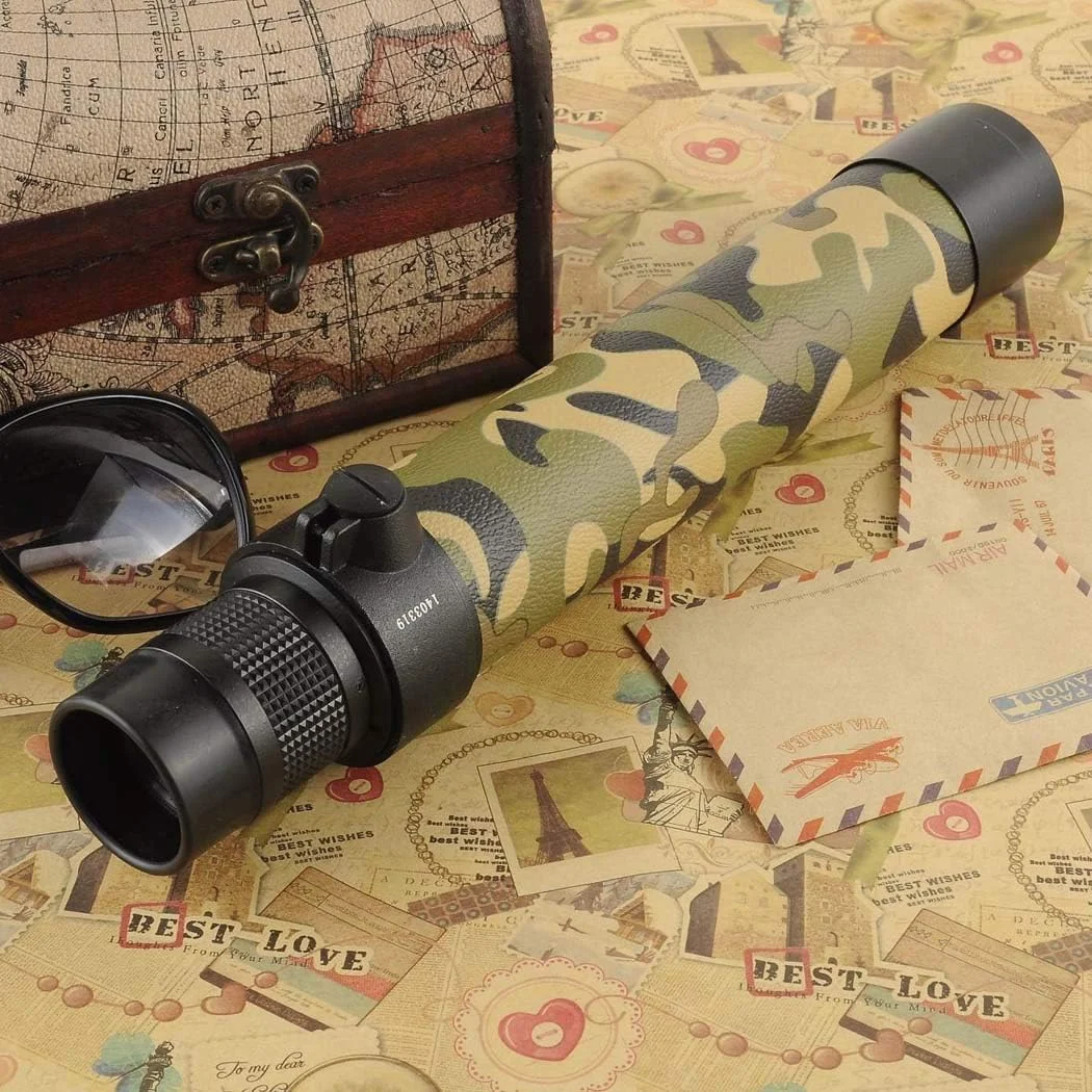 تلسکوپ تک چشمی فلزی استتار 824X40 قدرت بالا HD مناسب تماشای پرندگان، کمپینگ، شکار، حیات وحش و مسافرت