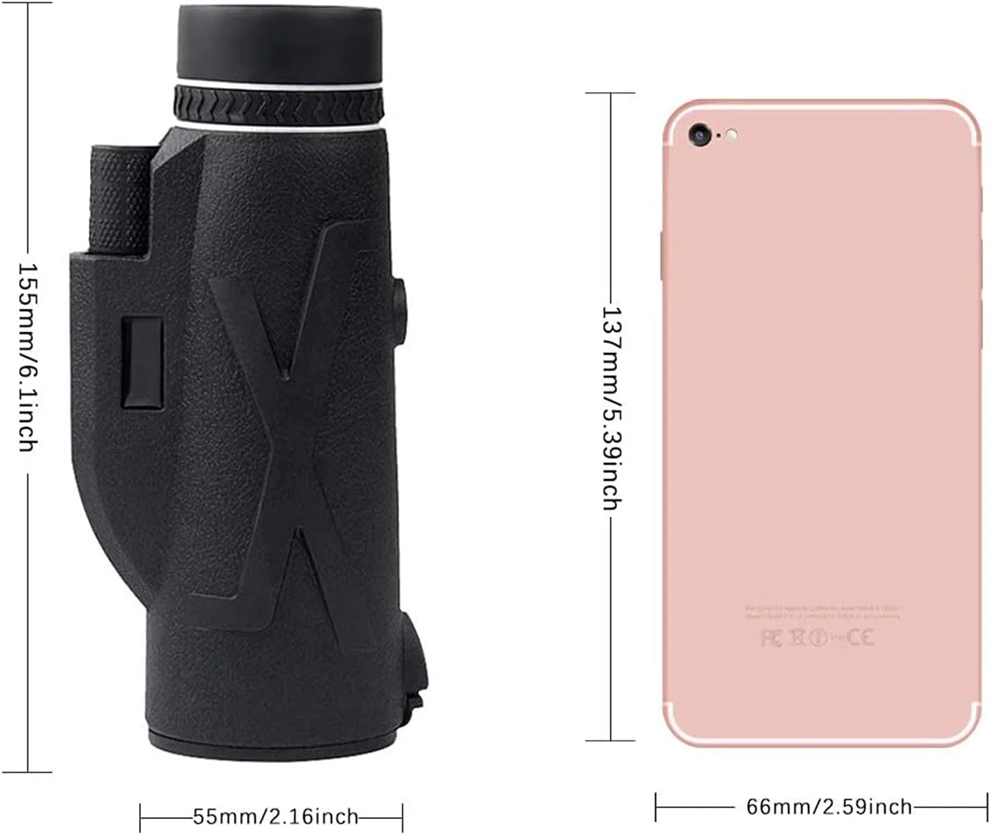 تلسکوپ تک چشمی تلفن همراه با منشور BAK4، بزرگنمایی 80x100 به همراه هولدر تلفن و سه پایه، مناسب برای کمپینگ، مسافرت و تماشای پرندگان تلسکوپ تک چشمی تلفن همراه با منشور BAK4، بزرگنمایی 80x100 به همراه هولدر تلفن و سه پایه، مناسب برای کمپینگ، مسافرت و تماشای پرندگان