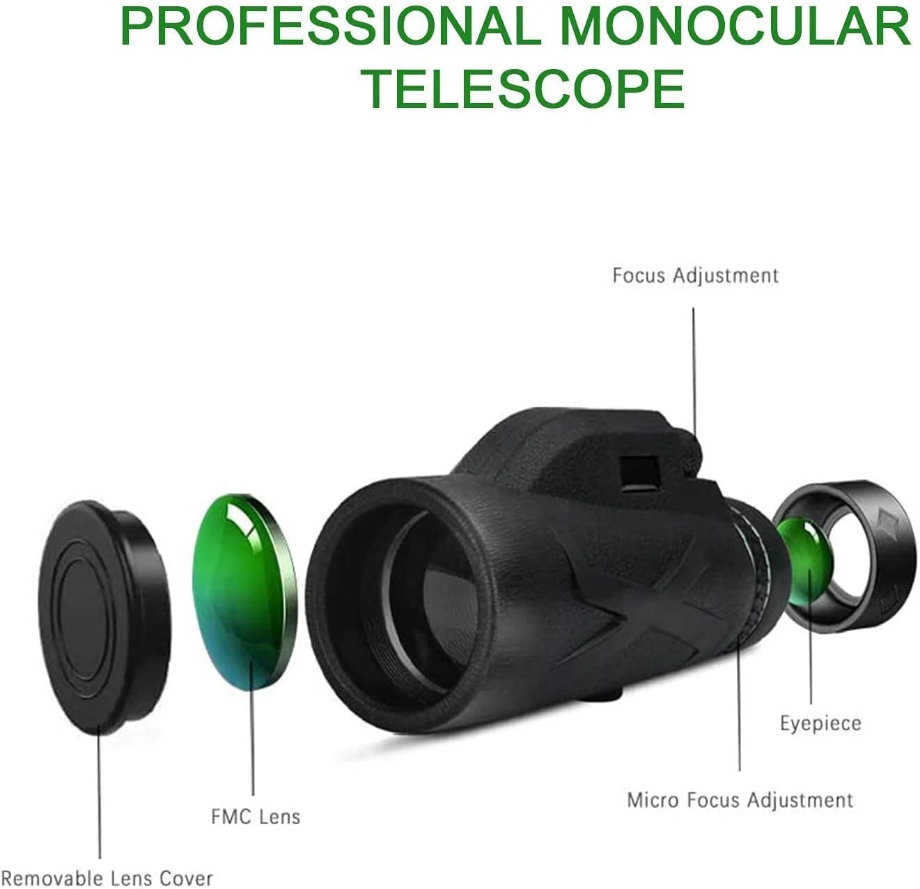 تلسکوپ تک چشمی تلفن همراه با منشور BAK4، بزرگنمایی 80x100 به همراه هولدر تلفن و سه پایه، مناسب برای کمپینگ، مسافرت و تماشای پرندگان تلسکوپ تک چشمی تلفن همراه با منشور BAK4، بزرگنمایی 80x100 به همراه هولدر تلفن و سه پایه، مناسب برای کمپینگ، مسافرت و تماشای پرندگان