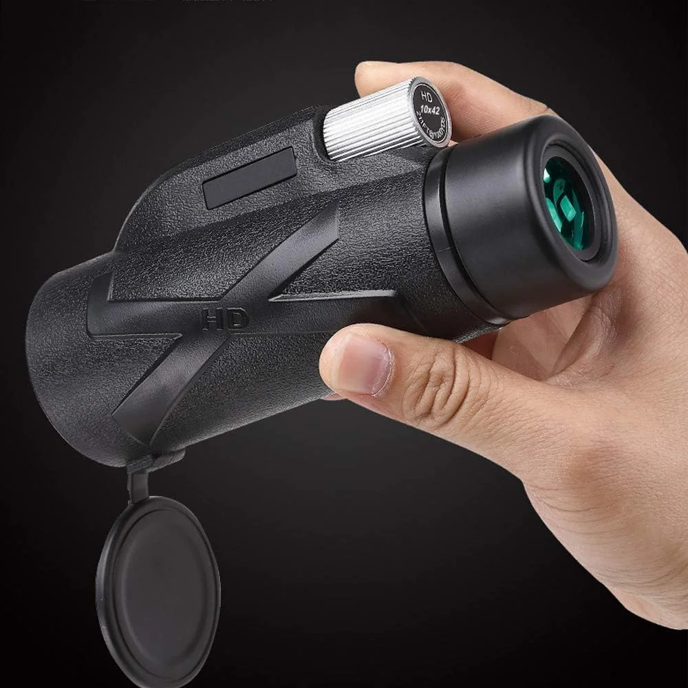 تلسکوپ مونوکولار 10x42 با قدرت بالا، تلسکوپ مونوکولار HD فشرده با منشور BAK4، لنز FMC و شیشه ED، مناسب برای بزرگسالان و کودکان، تماشای پرندگان