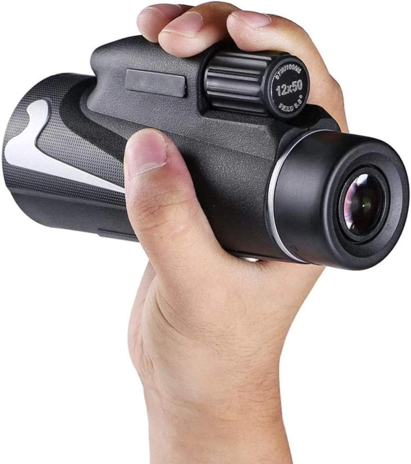 تک چشمی قدرتمند 12x50 جمع و جور با منشور BAK4 و لنز FMC به همراه آداپتور تلفن هوشمند و سه پایه مناسب برای تماشای پرندگان