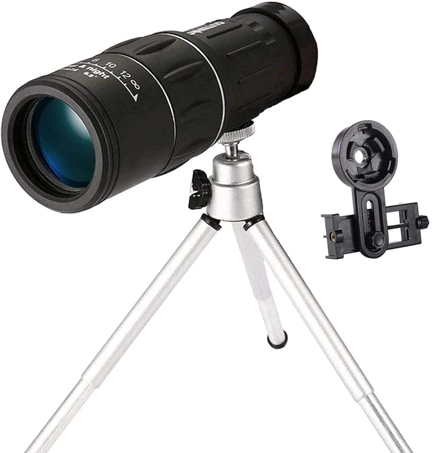 تک چشمی فشرده با منشور BAK4 ضد آب و لنز FMC، تلسکوپ تک چشمی با قدرت بالا 16x52