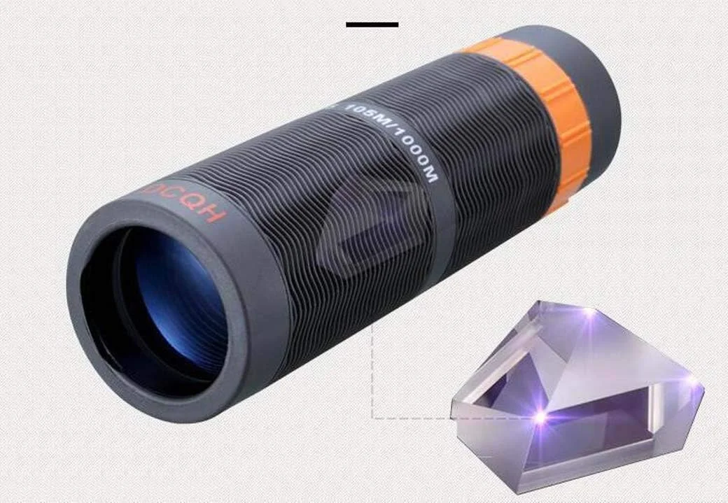 تلسکوپ تک چشمی کوچک قابل حمل ضد آب با گیره عکس تلفن همراه برای تماشای مناظر در سفر و فضای باز