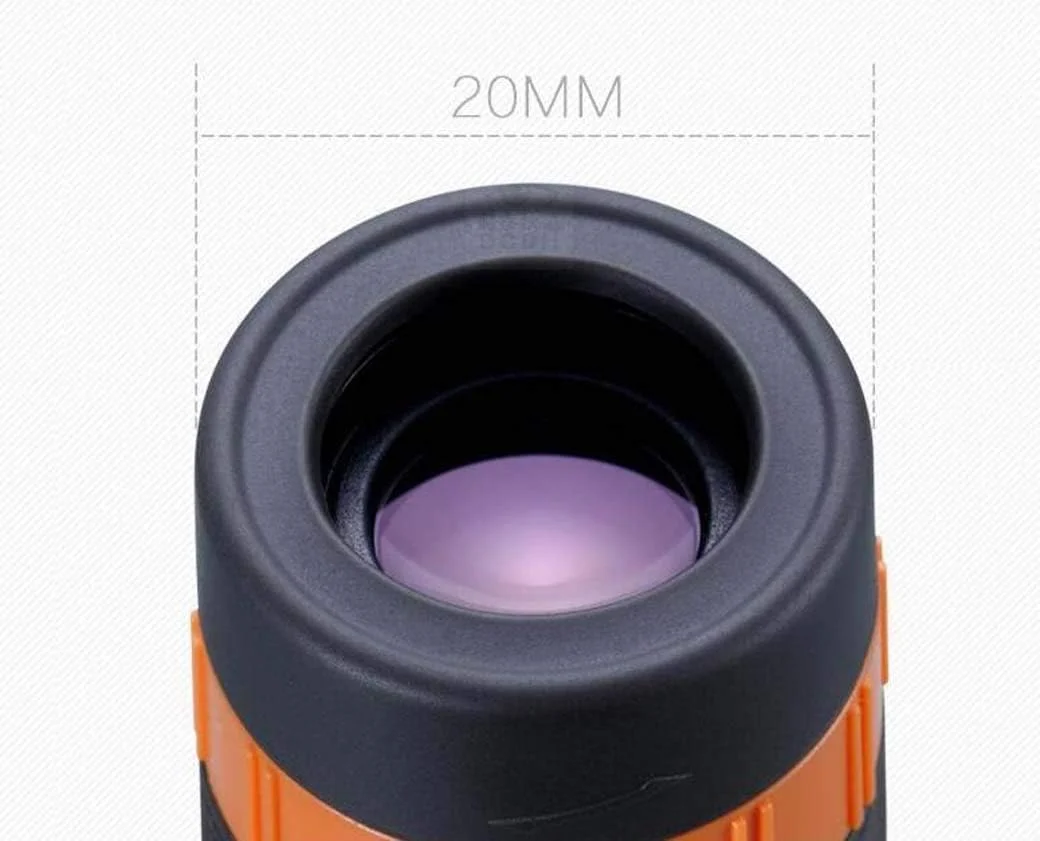 تلسکوپ تک چشمی کوچک قابل حمل ضد آب با گیره عکس تلفن همراه برای تماشای مناظر در سفر و فضای باز