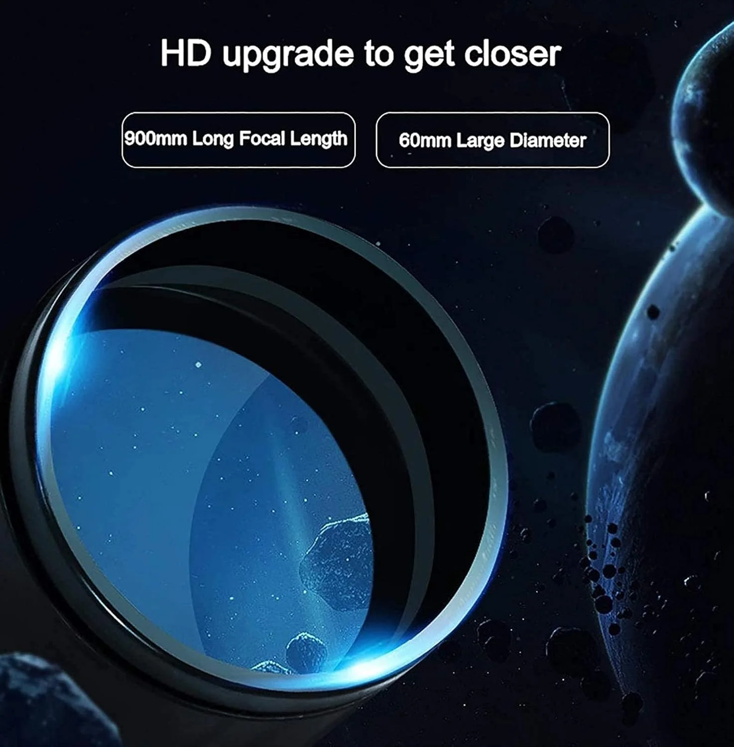 تلسکوپ منکسور با سه پایه، تلسکوپ شکست نور زوم دار نجومی برای رصد آسمان