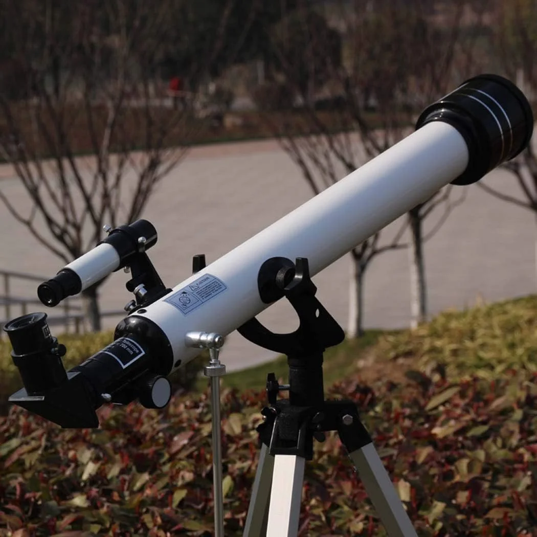 تلسکوپ نجومی دید در شب زوم تک چشمی با قابلیت فوکوس دستی، لنز شیشه ای اپتیکال با پوشش کامل + سه پایه 525 برابر
