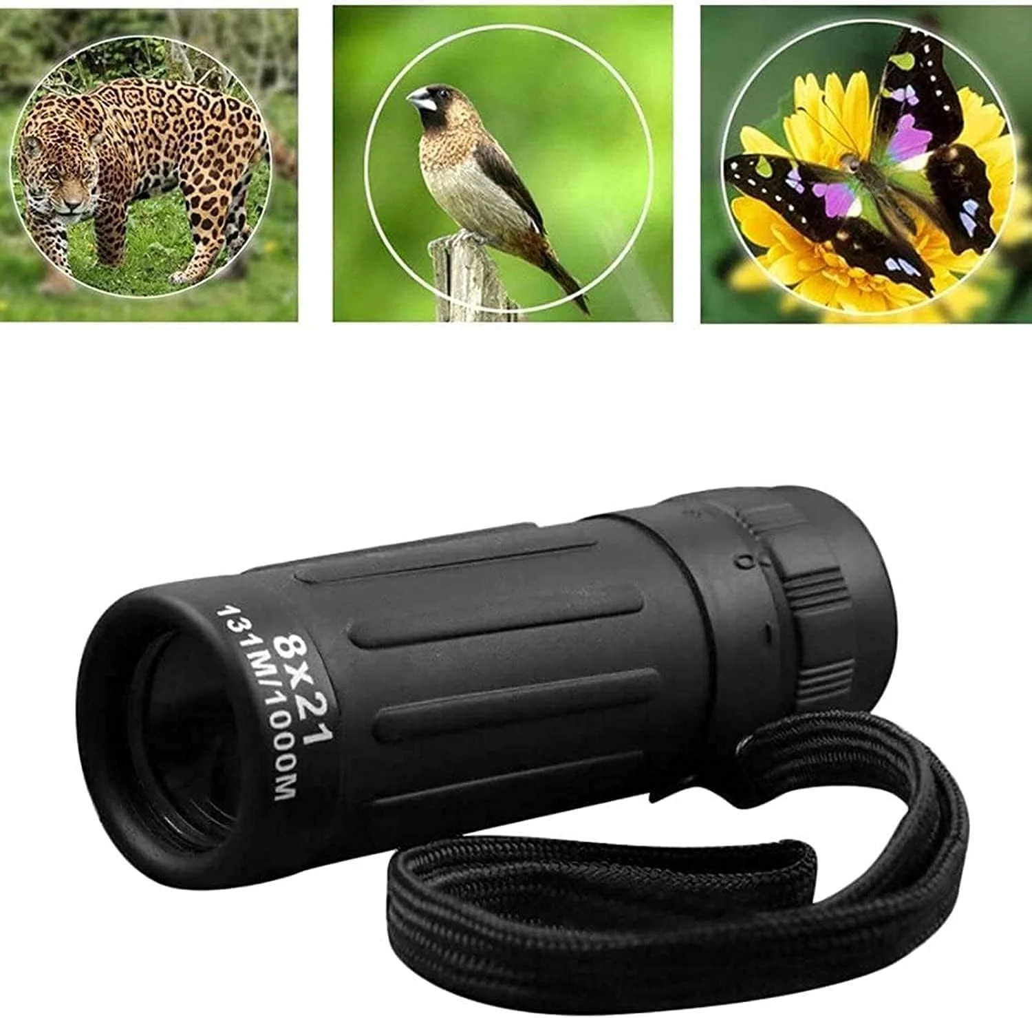 تلسکوپ با کیفیت بالا برای کودکان و بزرگسالان، قدرت فوق العاده 8X21، تلسکوپ تک چشمی قابل حمل با اپتیک HD Bak 4 برای کوهنوردی و تماشای پرندگان