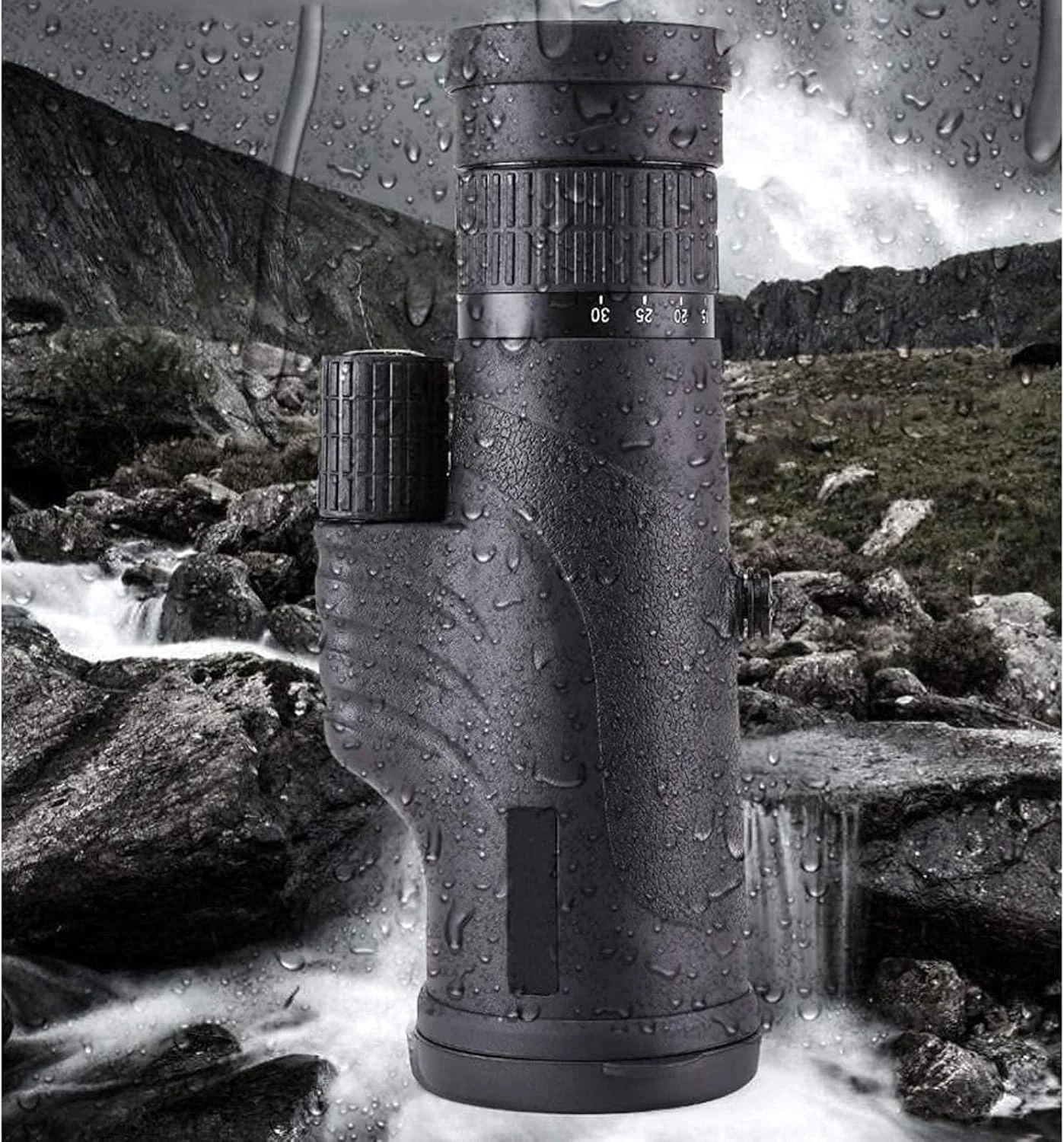 تلسکوپ تک چشمی زوم قدرتمند 10-30x42 HD، جمع و جور با دید در شب، منشور BAK4، لنز FMC، شیشه ED، مناسب برای تماشای پرندگان