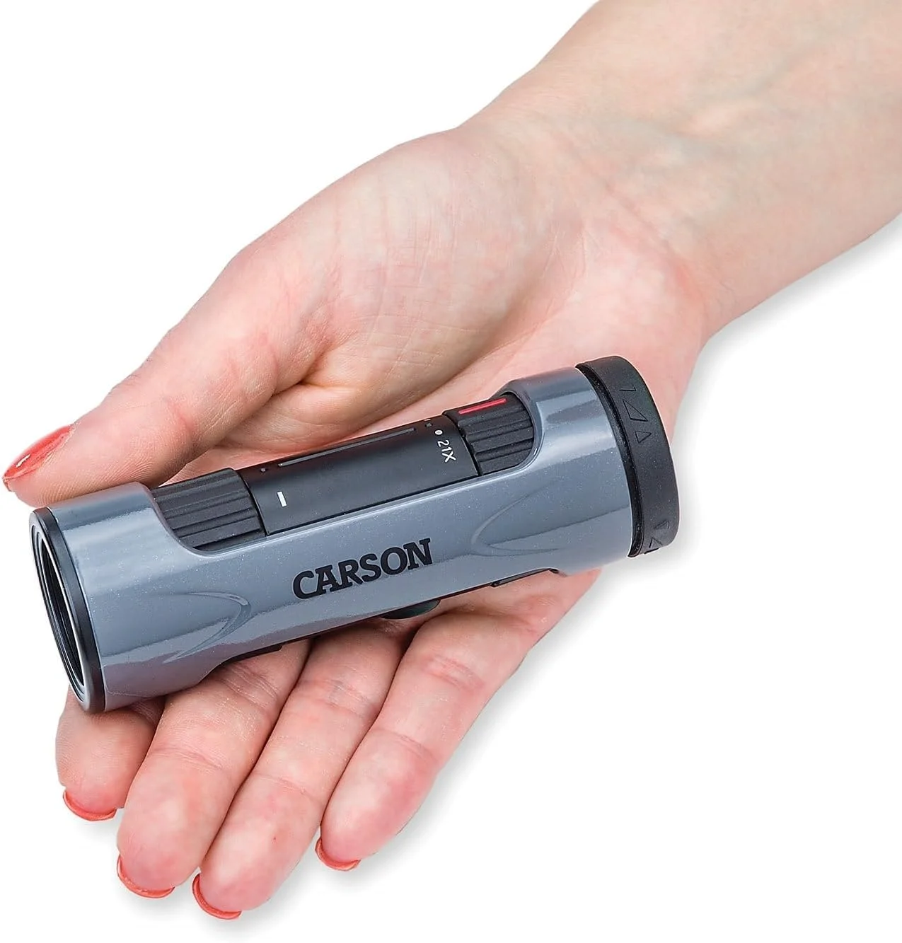 تک چشمی زوم کارسون مدل MonoZoom با بزرگنمایی 7-21x21 میلی متر (ZM-721)، خاکستری، سایز خیلی بزرگ