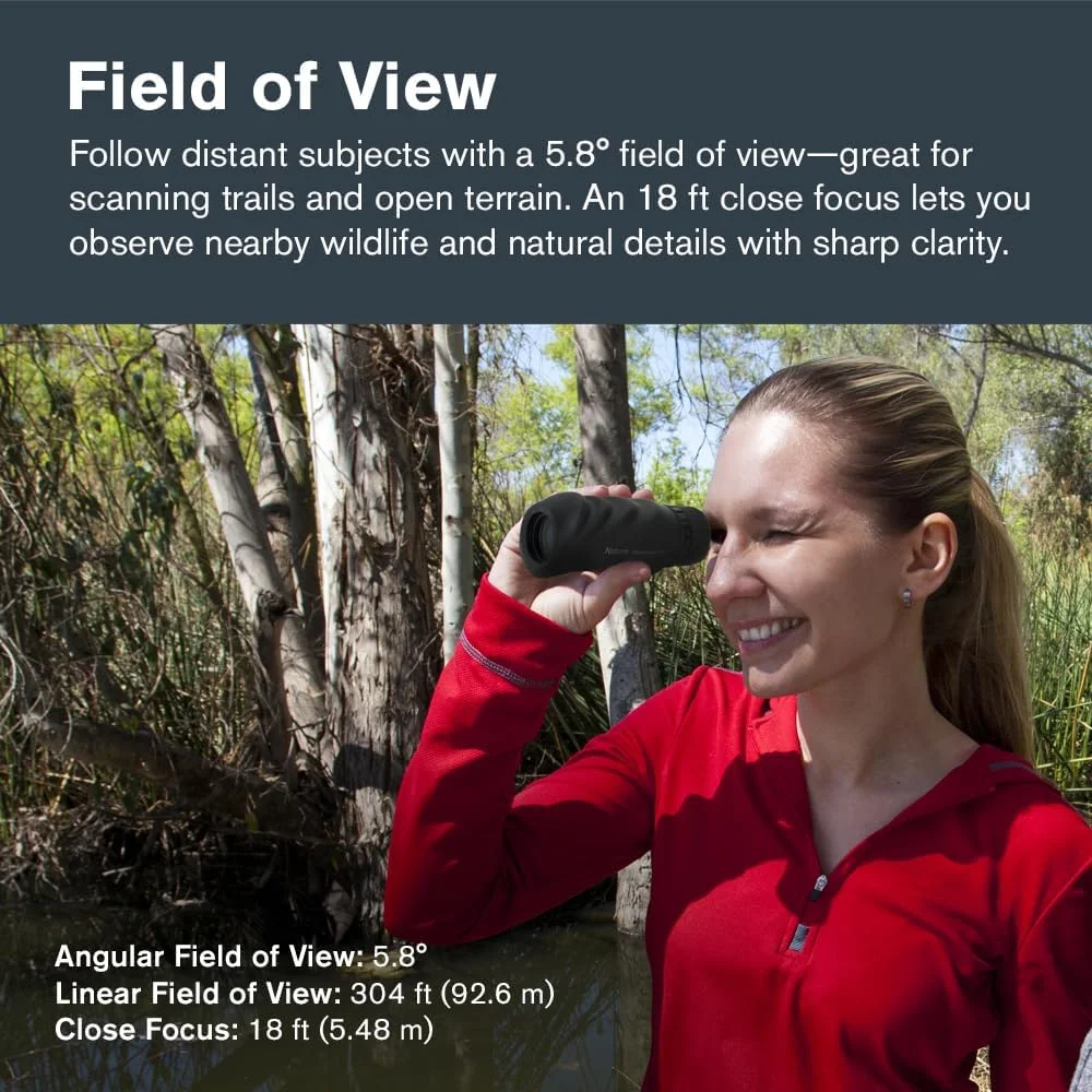 تک چشمی سلسترون Nature 10x25 - ایده آل برای پیاده روی و تماشای حیات وحش - اپتیک چند لایه - لنز شیئی 25 میلی متری - منشور BaK-4 - چشمی چرخشی - ضد آب و ضد مه