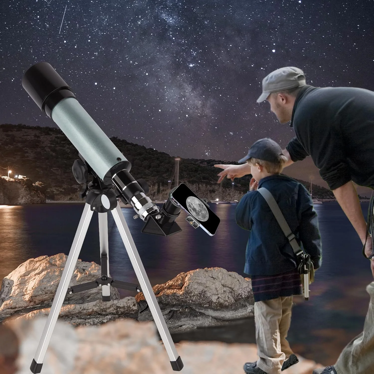 تلسکوپ تک چشمی 10x25 - همراه با آداپتور تلسکوپ تلفن هوشمند تلسکوپ تک چشمی 10x25 - همراه با آداپتور تلسکوپ تلفن هوشمند