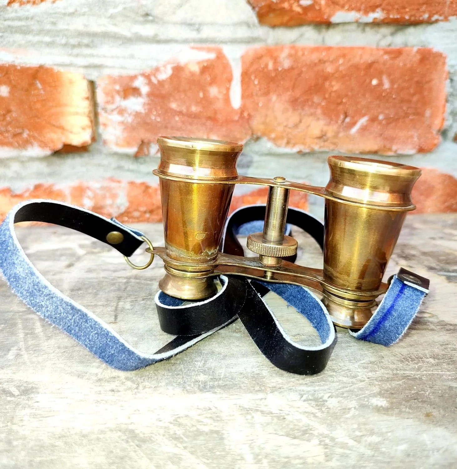 تک چشمی برنجی عتیقه قهوه ای، برنجی زیبا، اندازه 4 اینچ