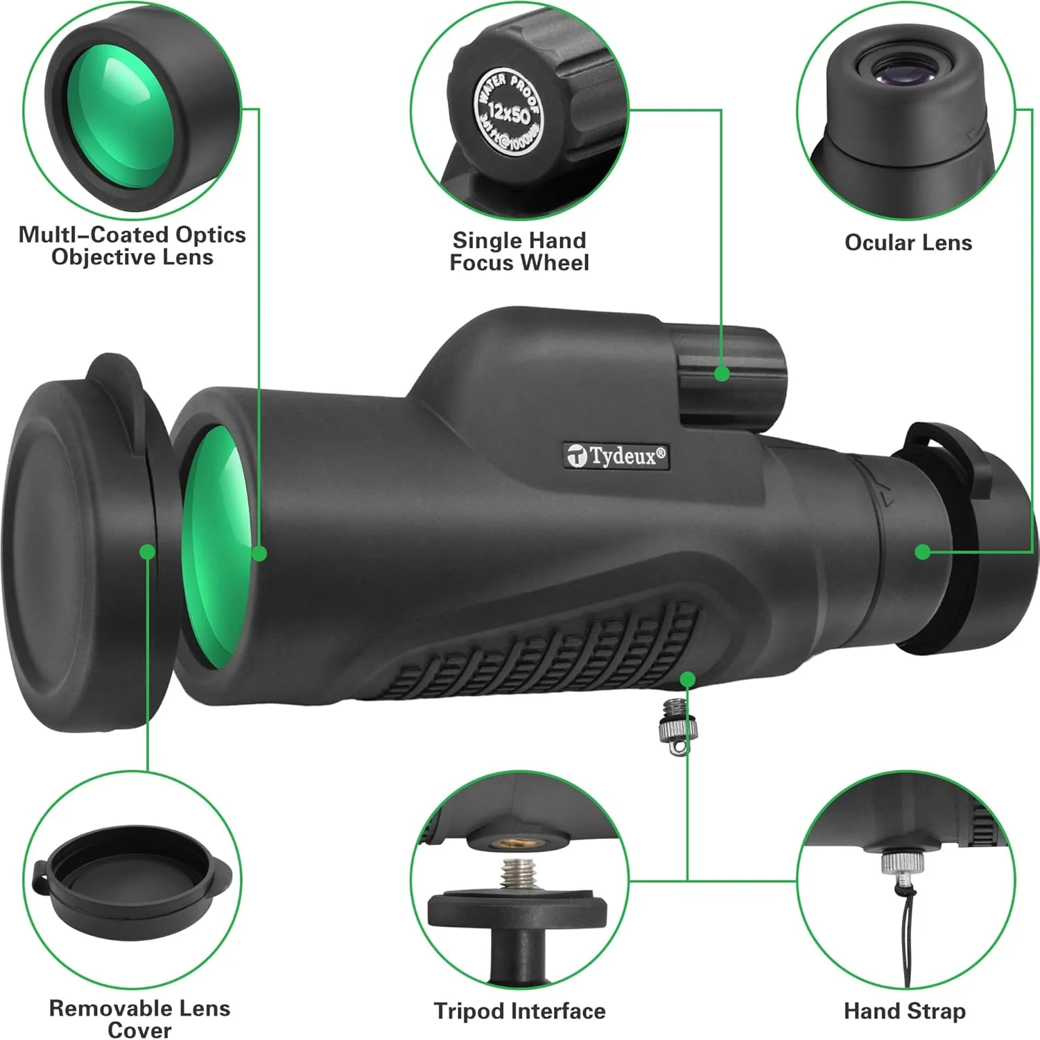 تلسکوپ تک چشمی 10x25 - همراه با تک چشمی دستی 12x50 تلسکوپ تک چشمی 10x25 - همراه با تک چشمی دستی 12x50